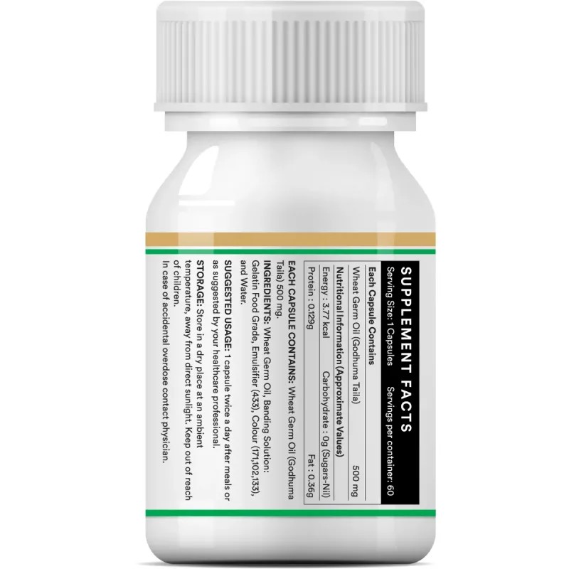 Inlife Wheat Germ Oil Supplement (60caps)