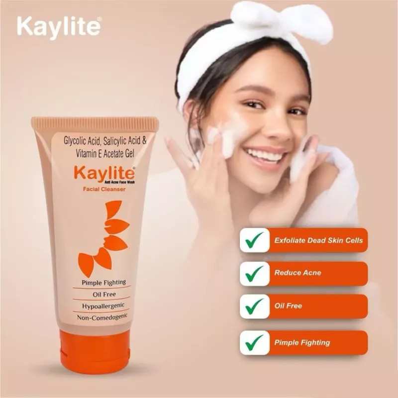Kaylite Anti Acne Facial Cleanser Face Wash (60ml)