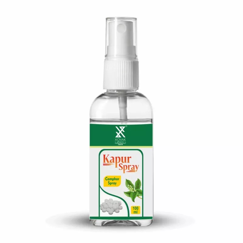 Xovak Pharma Tech Kapur Camphor Original Bhimseni Spray (100ml, Pack of 2)