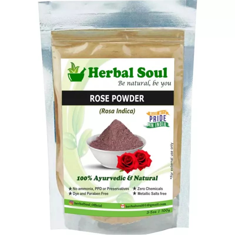Herbal Soul Rose Petal Powder (100g)