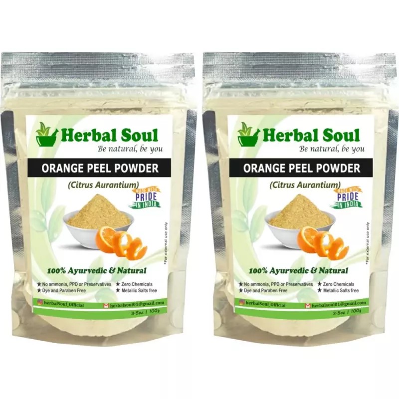 Herbal Soul Orange Peel Powder (100g, Pack of 2)