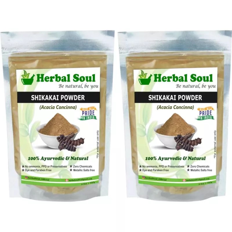Herbal Soul Shikakai Powder (100g, Pack of 2)