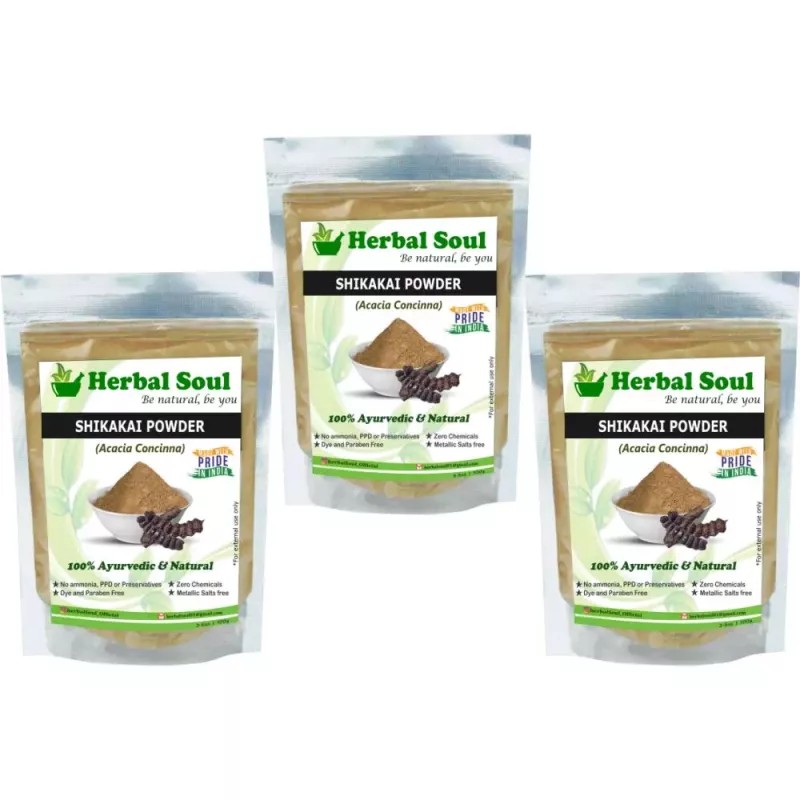 Herbal Soul Shikakai Powder (100g, Pack of 3)