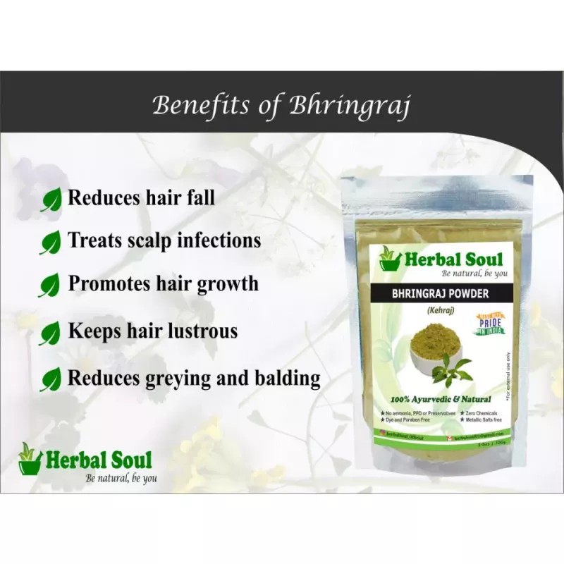 Herbal Soul Bhringraj & Orange Peel Powder Combo (Each 100g) (1Pack)