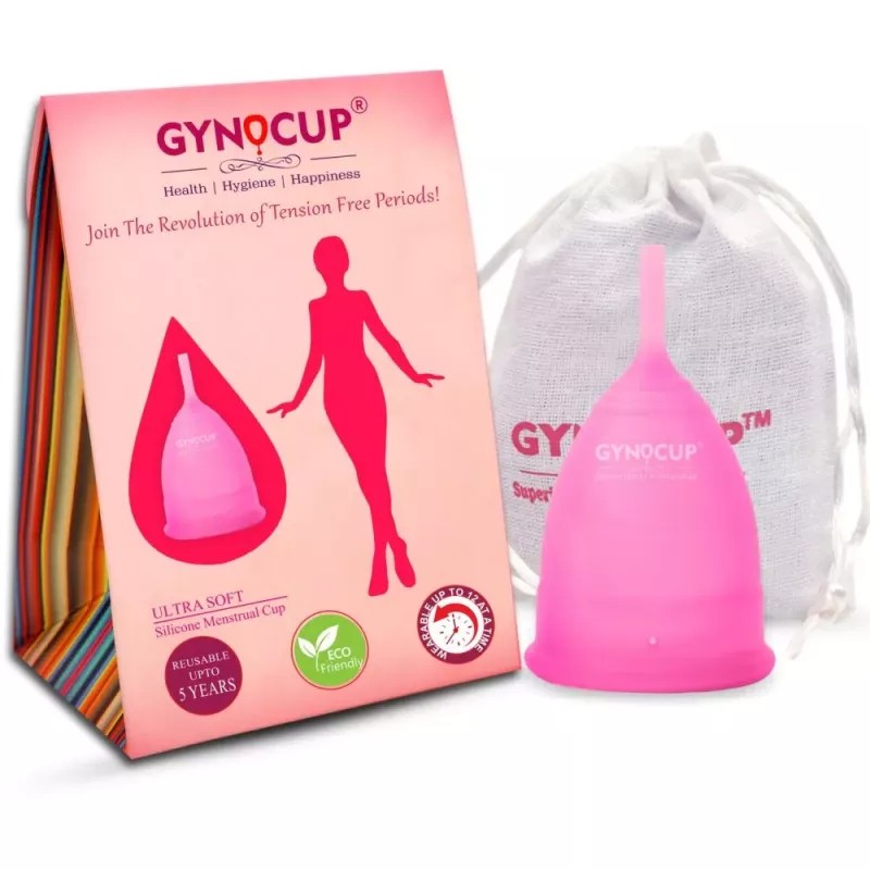 Gynocup Female Intimate Wash, Intimate Gyno Wipes, Menstrual Cup Wash & Menstrual Cup (Medium) Kit (Intimate Wash 100ml + Wipes (20cm x 15cm) 10 Pcs + Cup Wash 100ml + Cup 1Pcs) (1Pack)