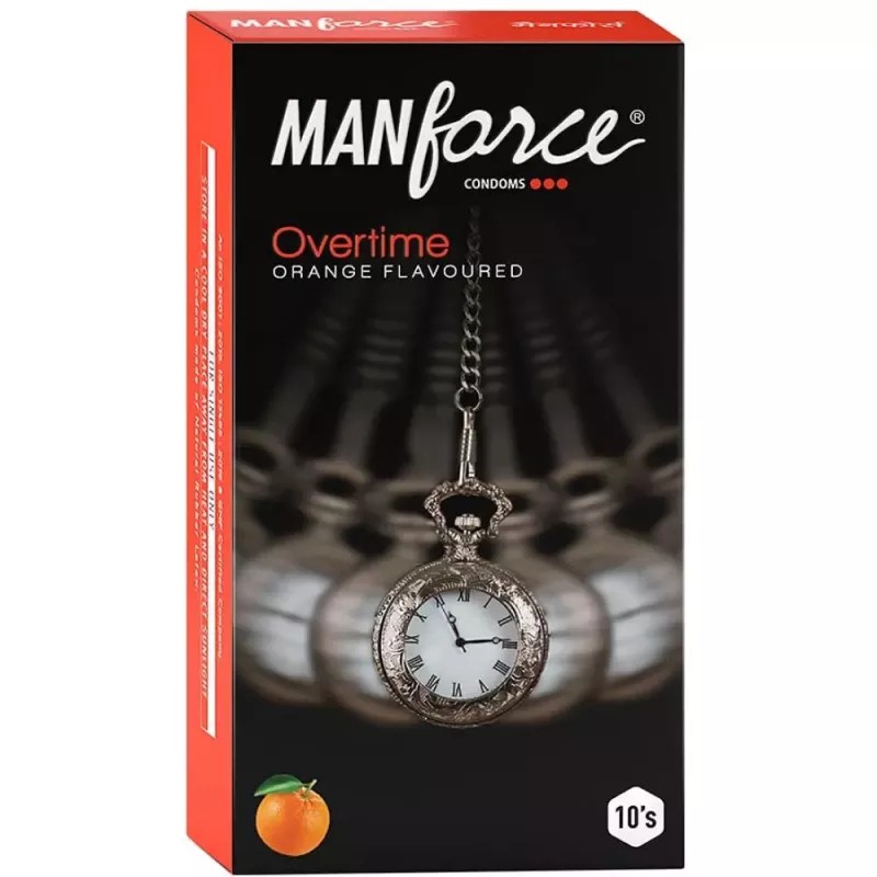 Mankind Pharma Manforce Condoms Overtime Orange (10pcs)