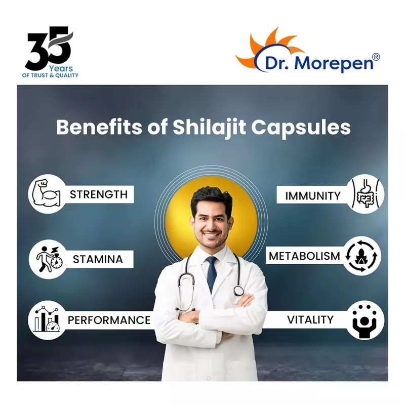 Dr Morepen Shilajit Capsules (60caps)