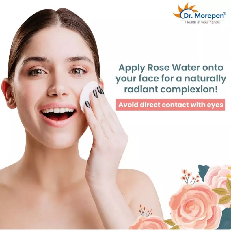 Dr Morepen Pure & Natural Rose Water Spray (100ml, Pack of 3)