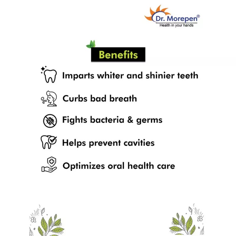 Dr Morepen Active Smile Charcoal Toothpaste (100g, Pack of 3)