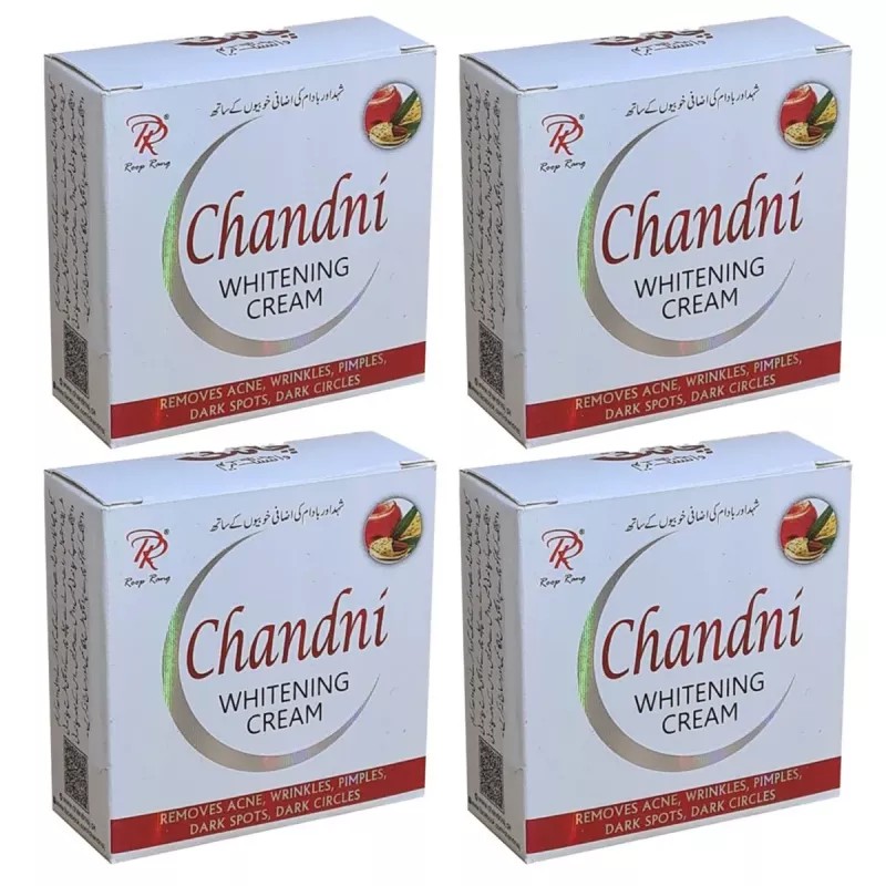 Chandni Whitening Cream (28g, Pack of 4)