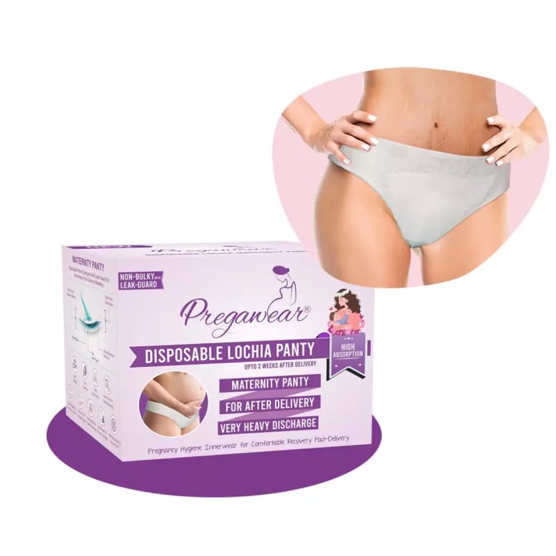 Prowee Disposable Post Lochia Absorbent Pregawear Panty For Women (5 Pcs) (XS)