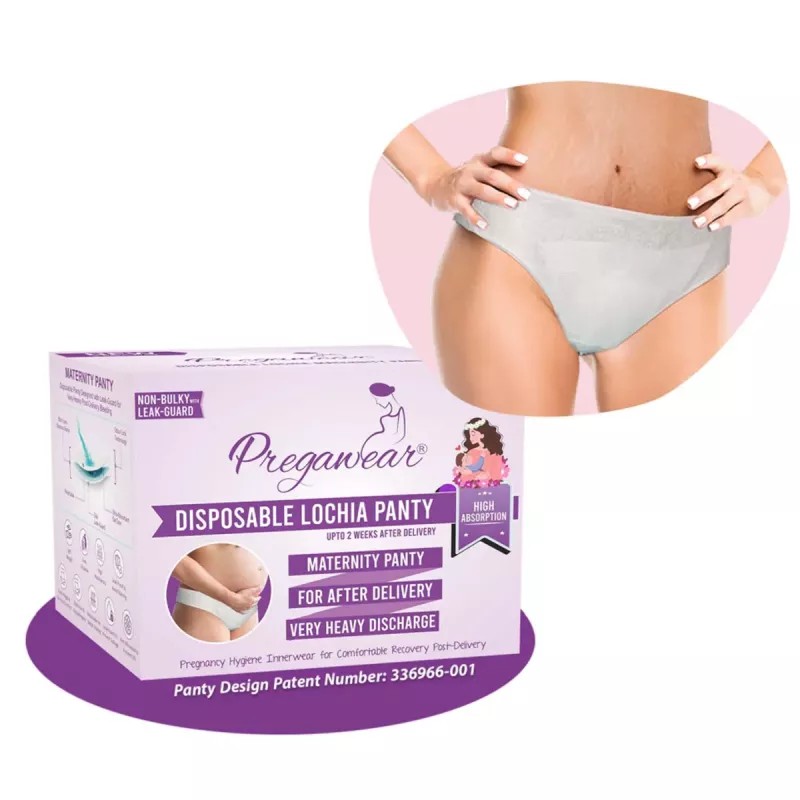 Prowee Disposable Post Lochia Absorbent Pregawear Panty For Women (5 Pcs) (L)