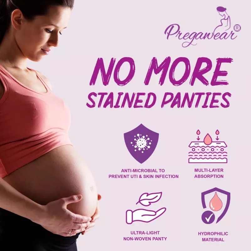 Prowee Disposable Post Lochia Absorbent Pregawear Panty For Women (5 Pcs) (L)