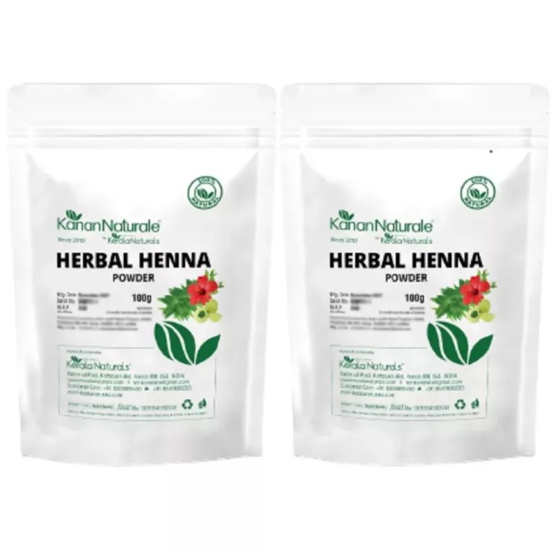 Kerala Naturals Herbal Henna Powder (100g, Pack of 2)