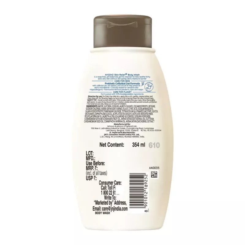 Johnson & Johnson Aveeno Skin Relief Body Wash (354ml)