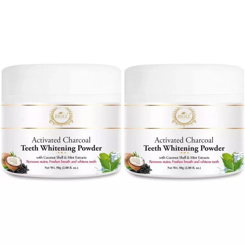 Bioly Activated Charcoal Teeth Whitening Powder (50g)