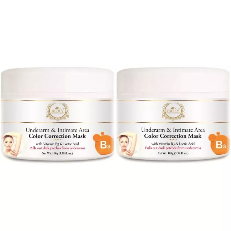 Bioly Underarm & Intimate Area Color Correction Mask (100g, Pack of 2)