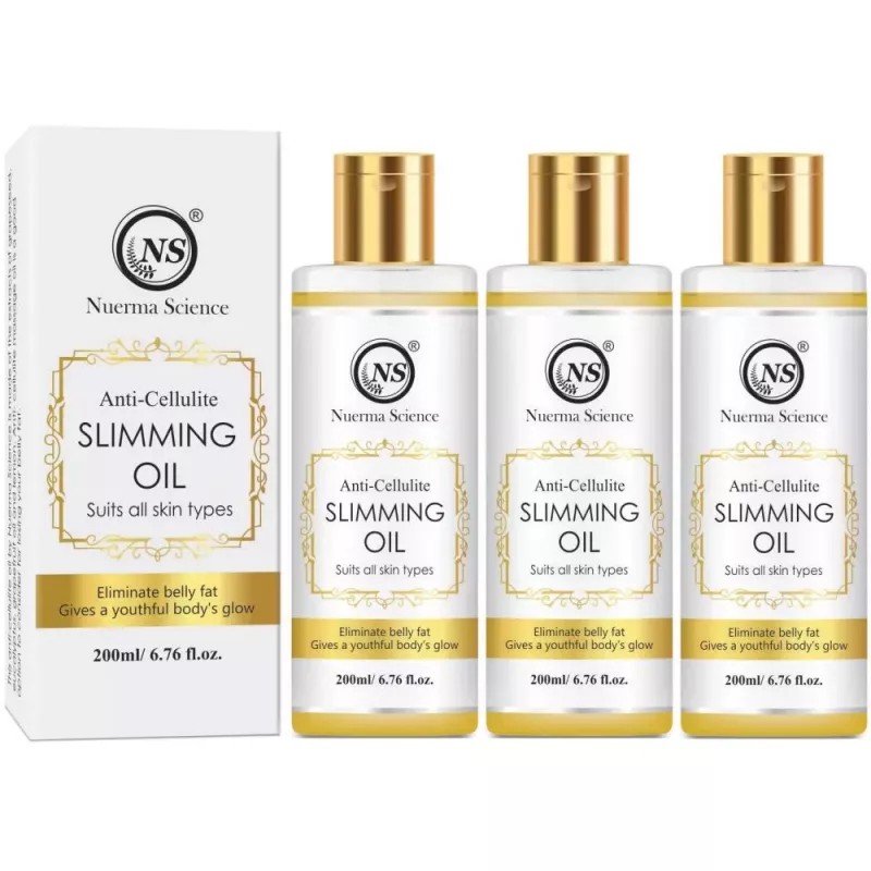 Nuerma Science Anti Cellulite Slimming Oil (200ml, Pack of 3)