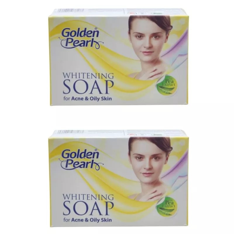Golden Pearl Whitening Soap For Acne And Oily Skin (100g, Pack of 2)
