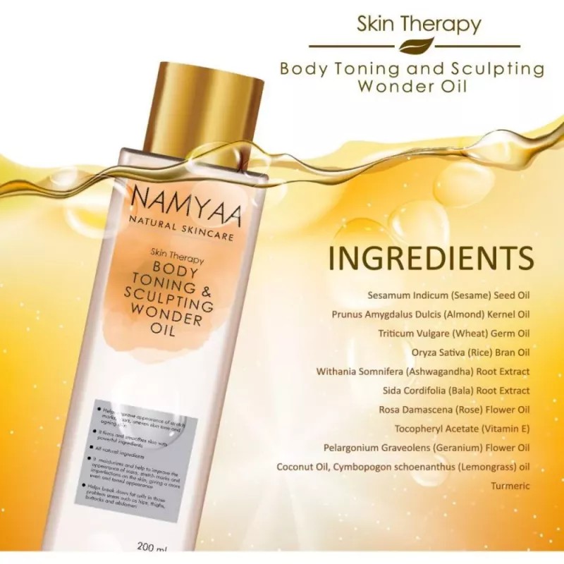 Namyaa Natural Science Body Toning & Sculpting Wonder Oil (200ml)