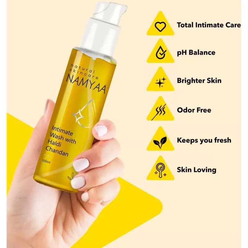 Namyaa Haldi Chandan Intimate Hygiene Wash (100g)