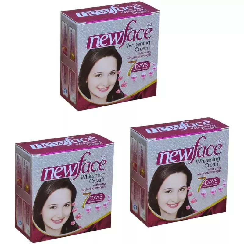 NewFace Whitening Cream (28g, Pack of 3)