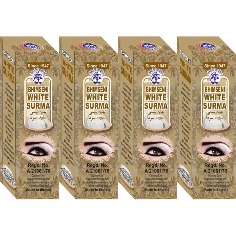 Bhimseni Bhimseni White Surma (725mg, Pack of 4)