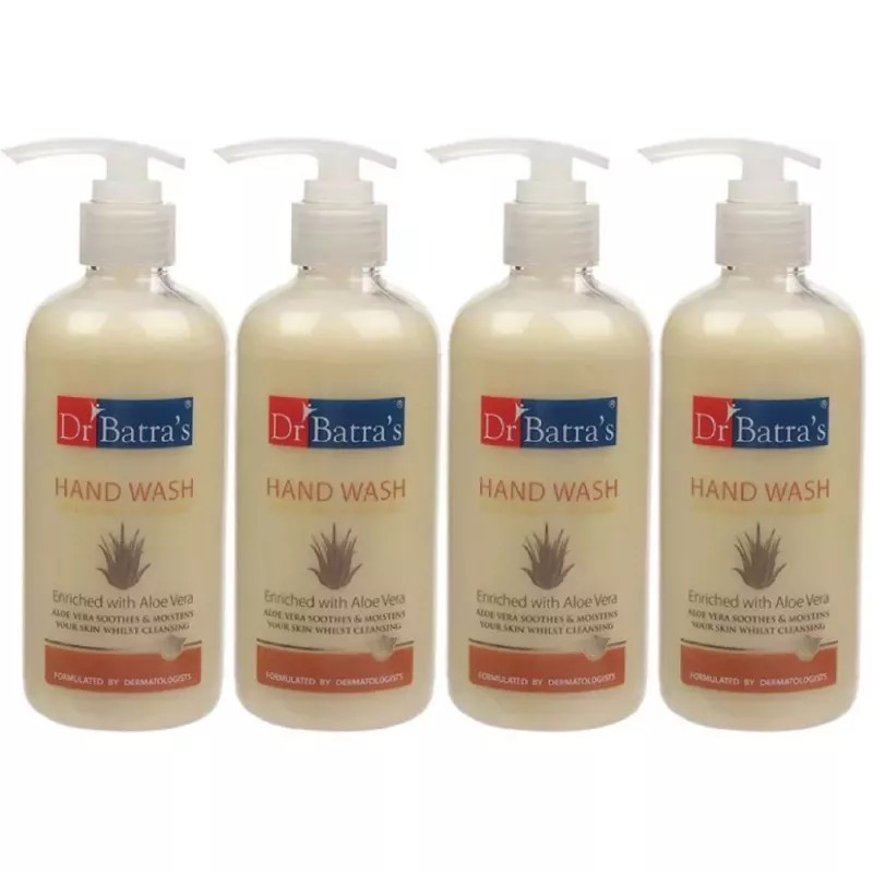 Dr Batras Aloevera Hand Wash (300ml, Pack of 4)