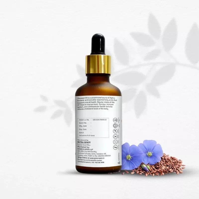 GreenOpia Naturals Flax Seed Oil (60ml)