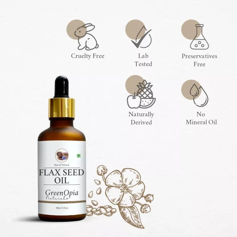 GreenOpia Naturals Flax Seed Oil (60ml)
