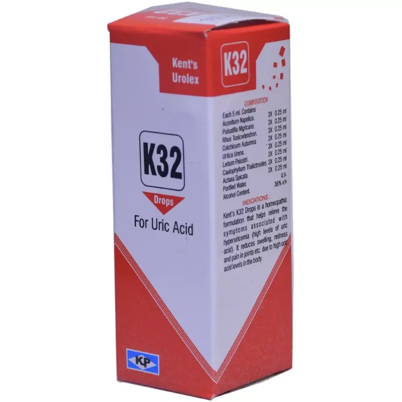 Kent Pharmaceuticals K32 (Uric Acid) (30ml)