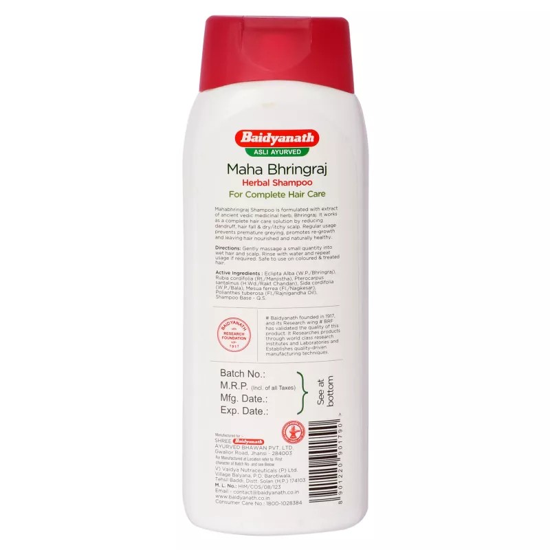 Baidyanath Mahabhringraj Herbal Shampoo (500ml)