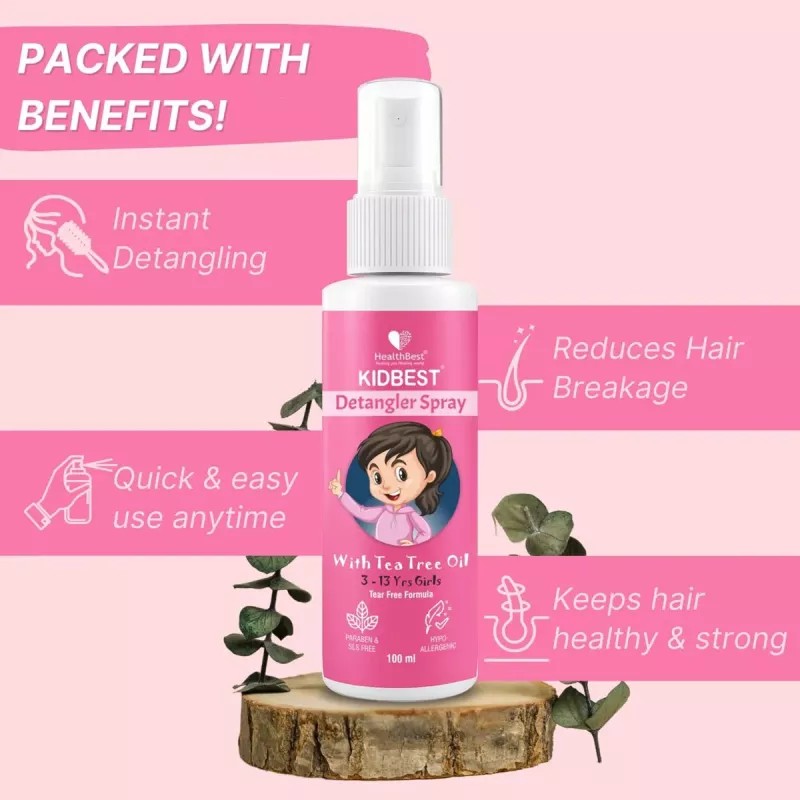 HealthBest Kidbest Detangler Spray (100ml)