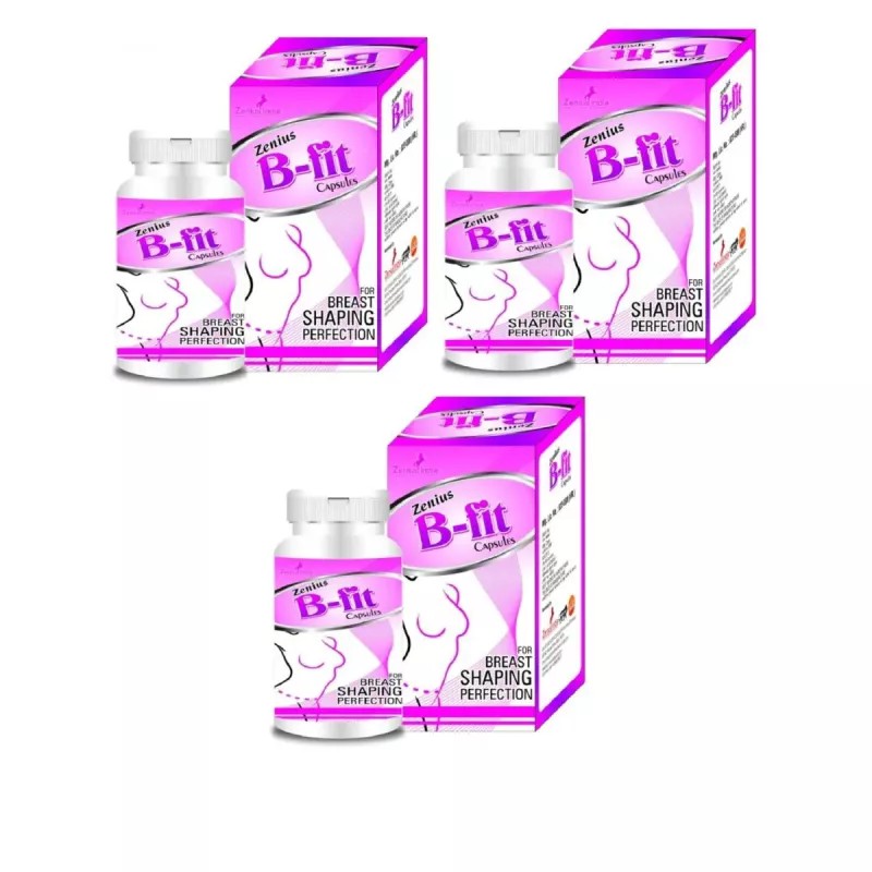 Zenius India B Fit Capsule For Breast Enlargement (60cap, Pack of 3)