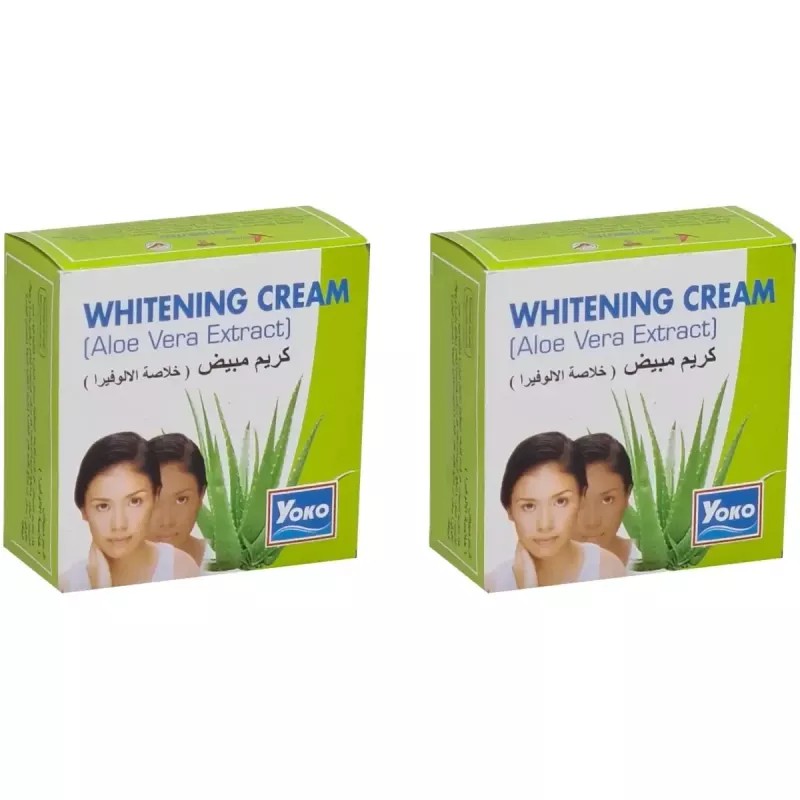 Yoko Whitening Aloe Vera Cream (4g, Pack of 2)