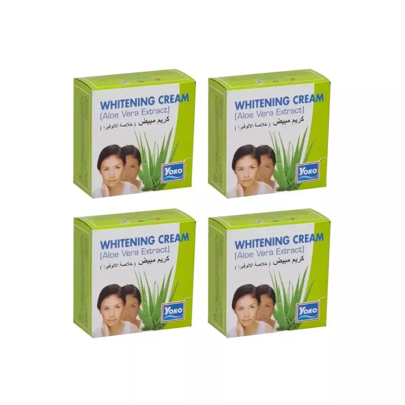 Yoko Whitening Aloe Vera Cream (4g, Pack of 4)