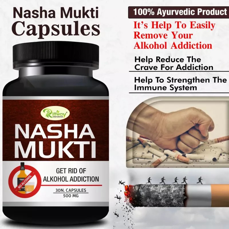 Riffway Nasha Mukti For Alkohol Addiction (30caps)