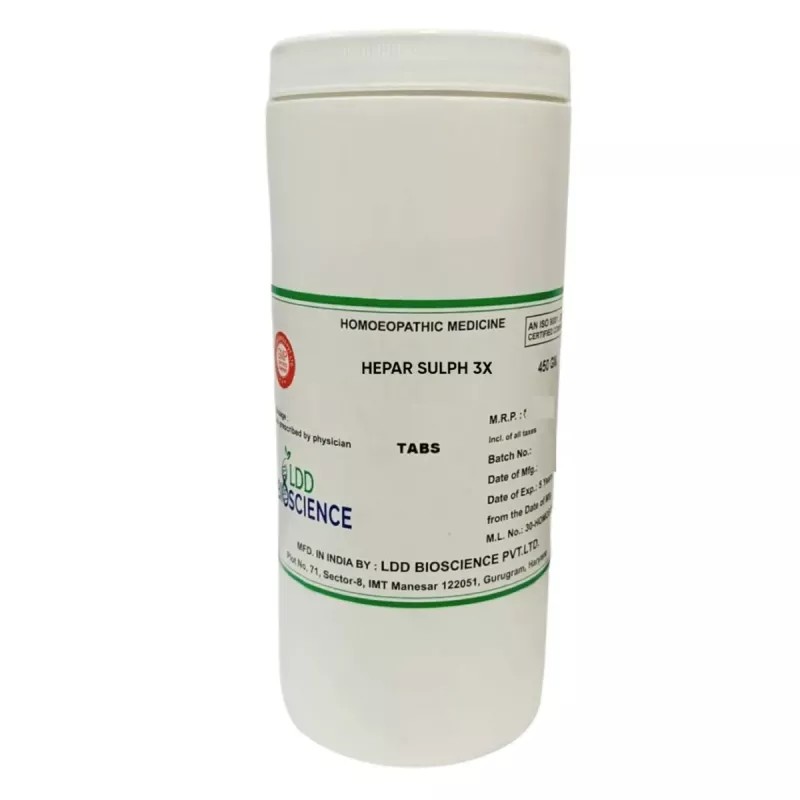 LDD Bioscience Hepar Sulph 3X (450g)
