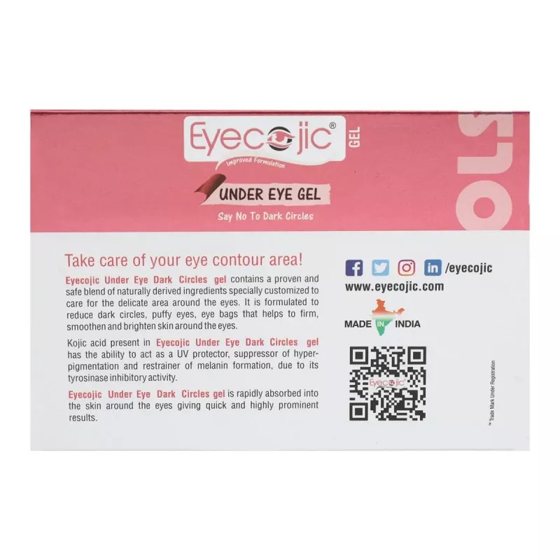 Optho Lifesciences Eyecojic Under Eye Gel (15g, Pack of 2)