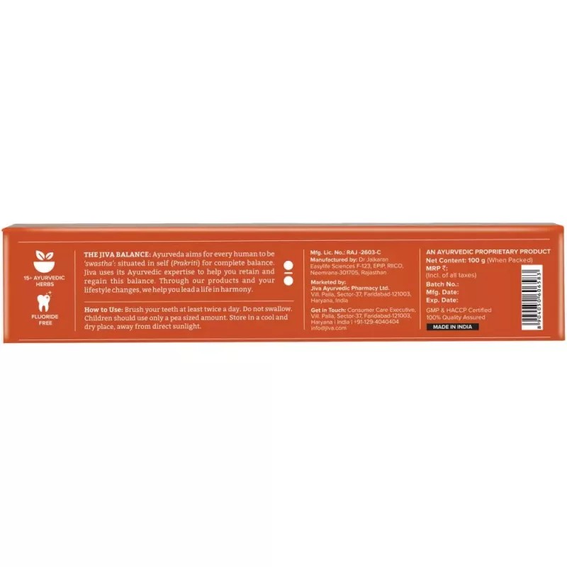 Jiva Ayurveda Ayurfresh Toothpaste (100g)