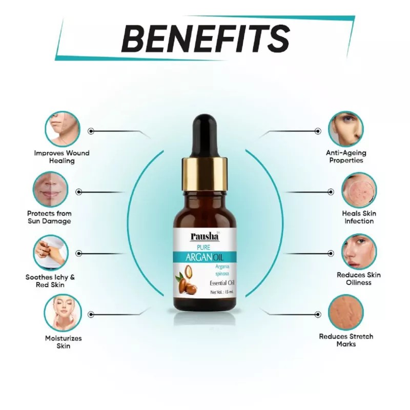 Rausha Foaming Neem Face Wash + Pure Argan Oil (Facewash 150ml + Oil 15ml) (1Pack)