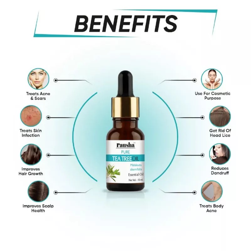 Rausha Foaming Neem Face Wash + Pure Tea Tree Oil (Facewash 150ml + Oil 15ml) (1Pack)