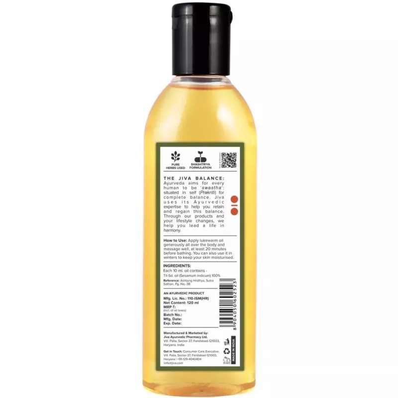 Jiva Ayurveda Medicated Til Oil (120ml)