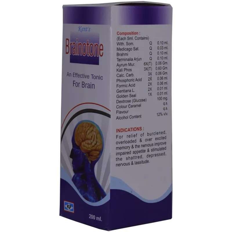 Kent Pharmaceuticals Brainotone Tonic (200ml)