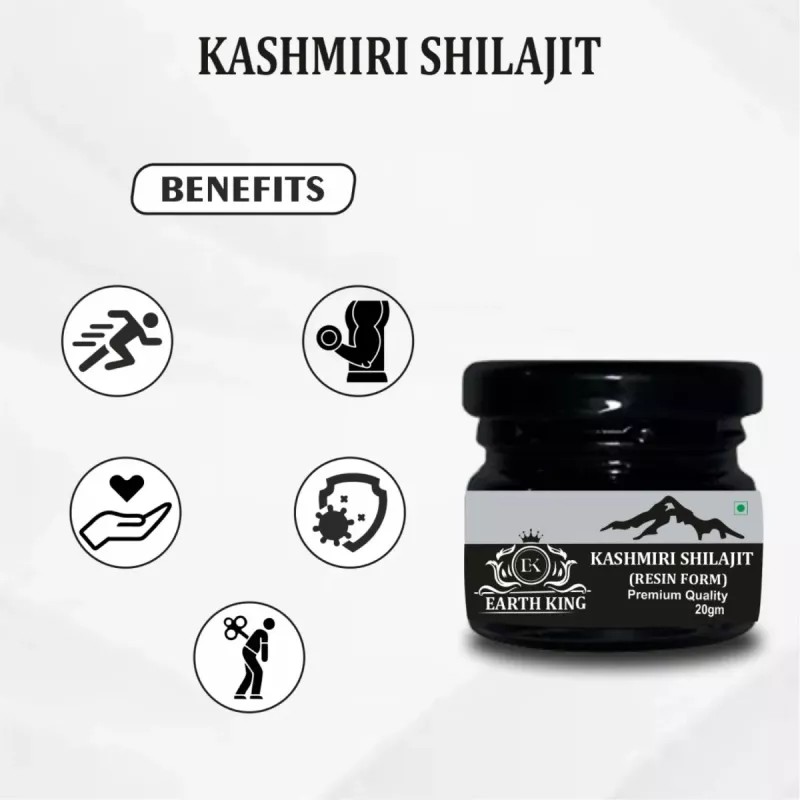 Earth King Kashmiri Shilajit Resin Form (20g)