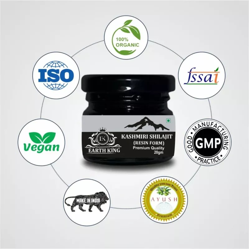 Earth King Kashmiri Shilajit Resin Form (20g)