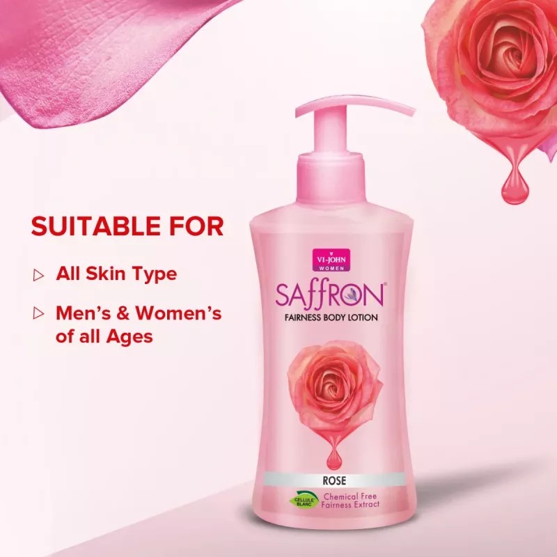VI-John Saffron Rose Fairness Body Lotion (250ml)