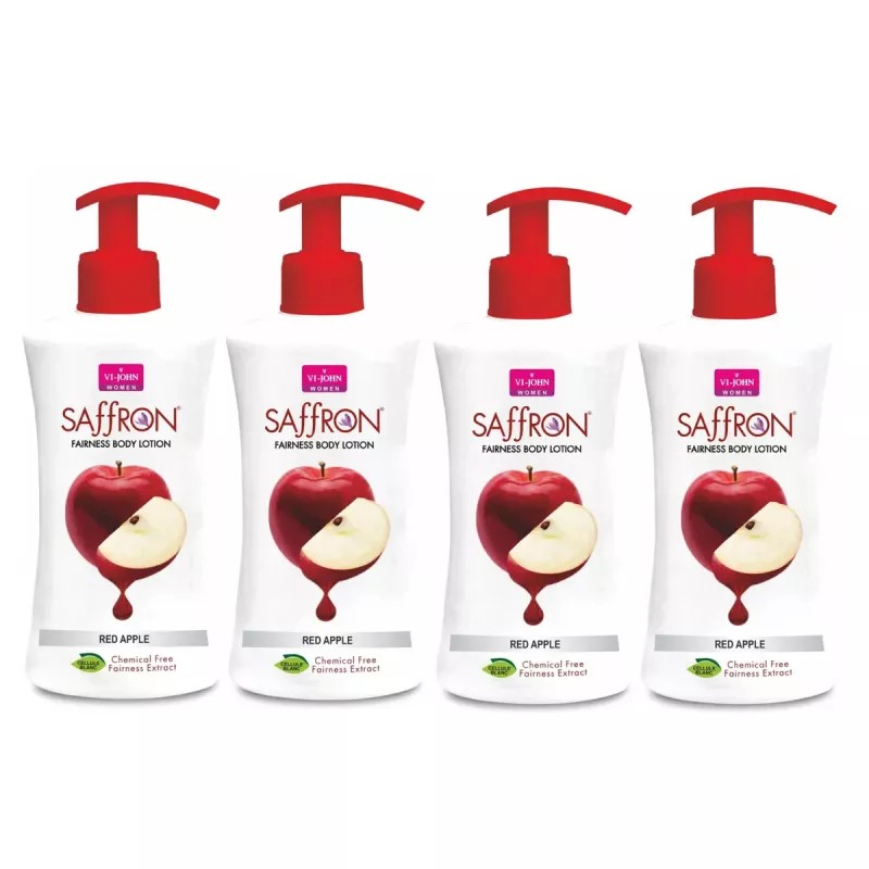 VI-John Red Apple Fairness Body Lotion (250ml, Pack of 4)