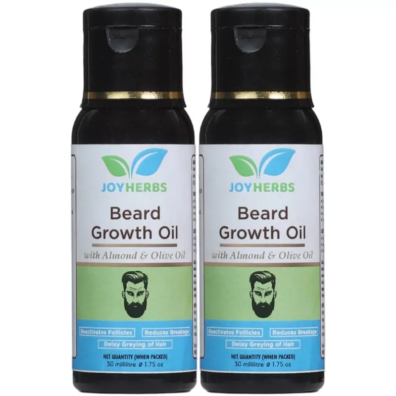 Joyherbs Beard Growth Oil (30ml, Pack of 2)