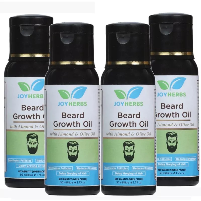 Joyherbs Beard Growth Oil (30ml, Pack of 4)